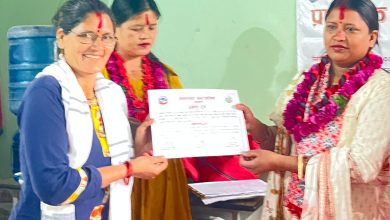फाइबर तथा सिलिकन कपडाबाट सामग्री उत्पादन तालिम सम्पन्न