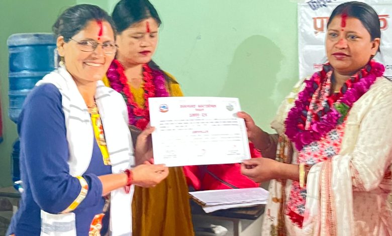 फाइबर तथा सिलिकन कपडाबाट सामग्री उत्पादन तालिम सम्पन्न
