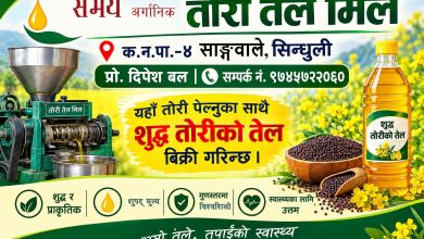 शुद्ध तोरीको तेल सिन्धुली साङ्गवालेमाः